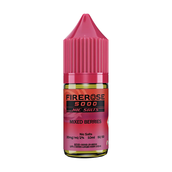 elux fire rose 5000 nic salt eliquid mixed berries