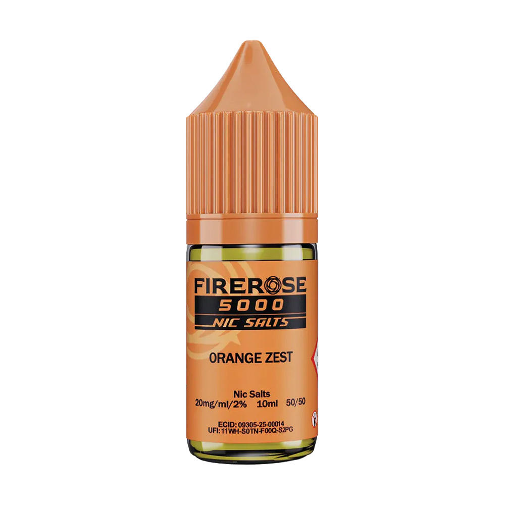 elux fire rose 5000 nic salt eliquid orange zest