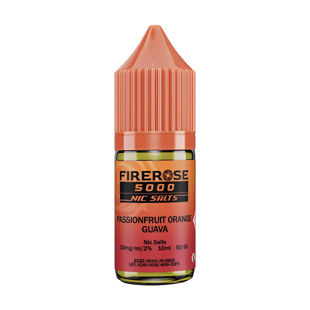 elux fire rose 5000 nic salt eliquid passionfruit orange guava