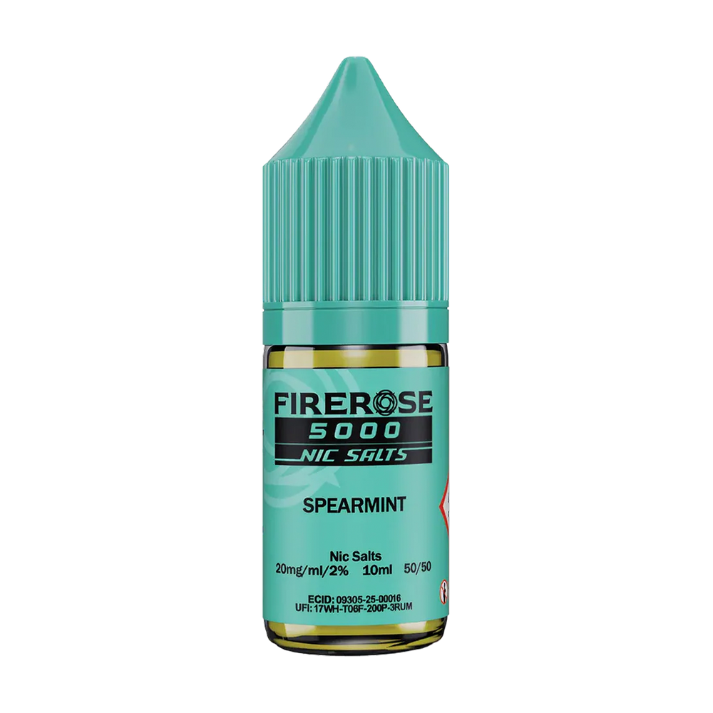 elux fire rose 5000 nic salt eliquid spearmint
