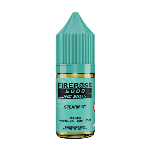 elux fire rose 5000 nic salt eliquid spearmint