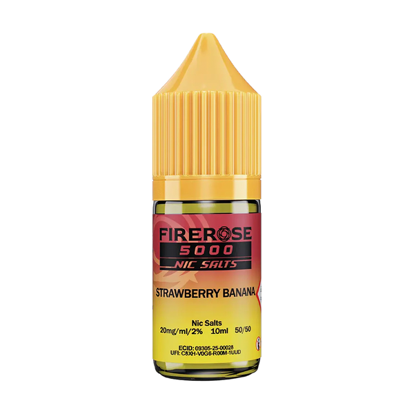 elux fire rose 5000 nic salt eliquid strawberry banana