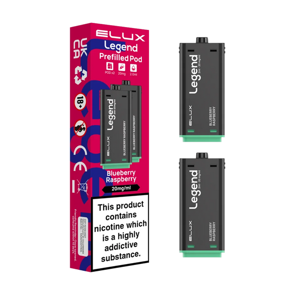 Blueberry Raspberry Elux Legend 1500 Pods