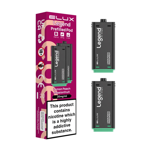 Lemon Peach Passionfruit Elux Legend 1500 Pods
