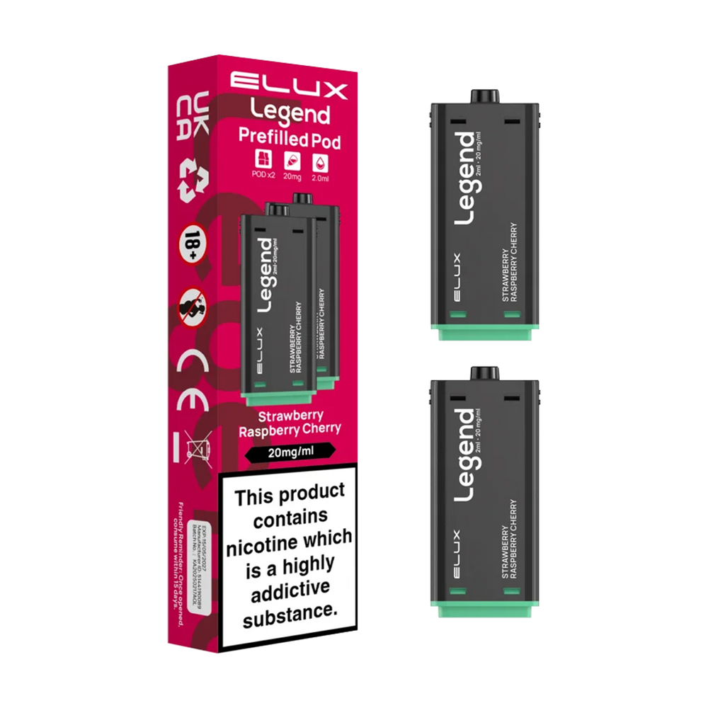 Strawberry Raspberry Cherry Elux Legend 1500 Pods