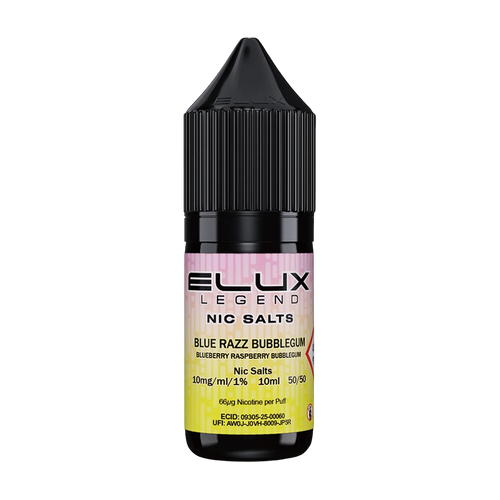 elux legend nic salts blue razz bubblegum