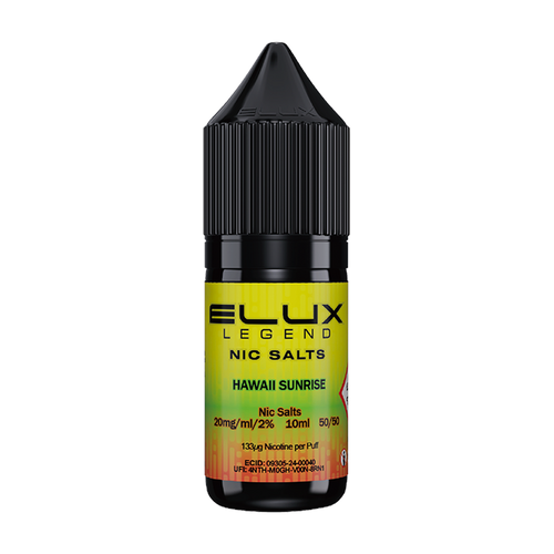 elux legend nic salts hawaii sunrise 10ml