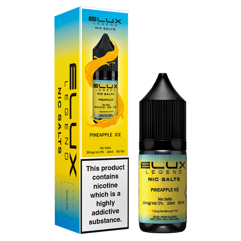 Pineapple Ice Nic Salt by Elux 10ml