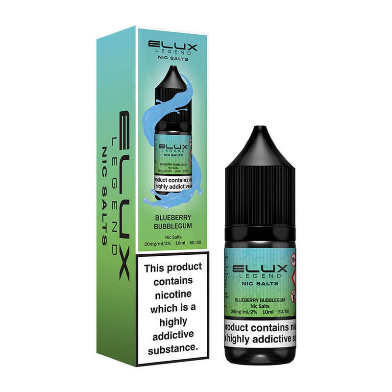 Blueberry Bubblegum Elux Legend Nic Salts by Eluxtech