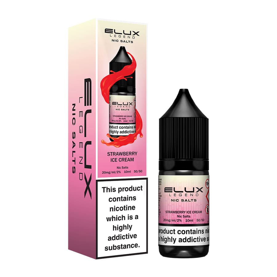 Strawberry Ice Cream Elux Legend Nic Salts by Eluxtech