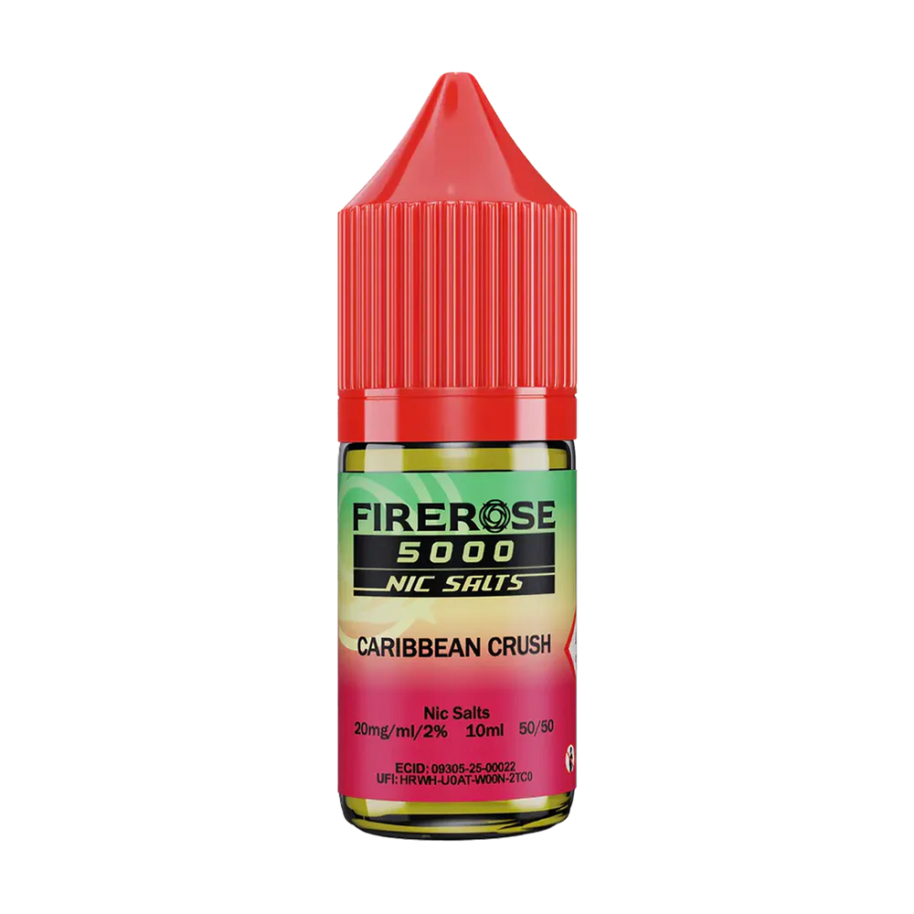 elux fire rose 5000 nic salt eliquid caribbean crush