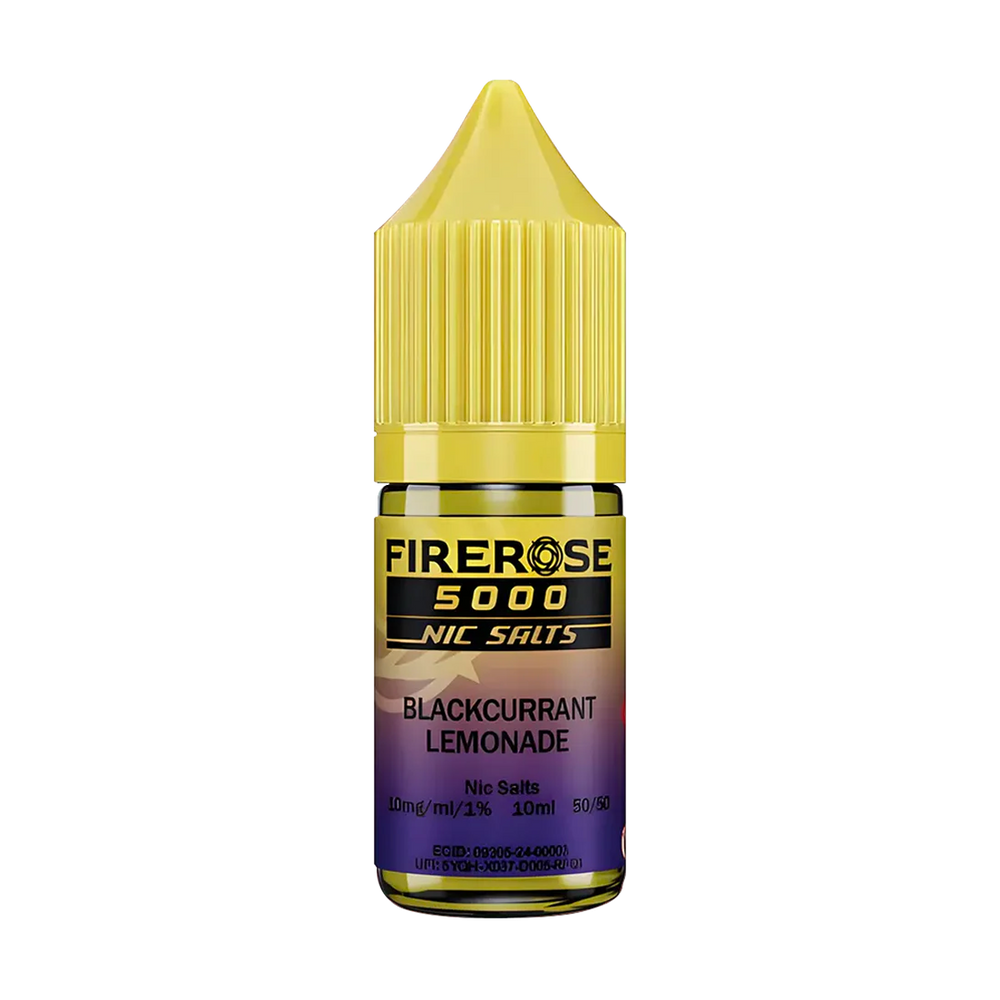 elux firerose 5000 nic salt eliquid blackcurrant lemonade