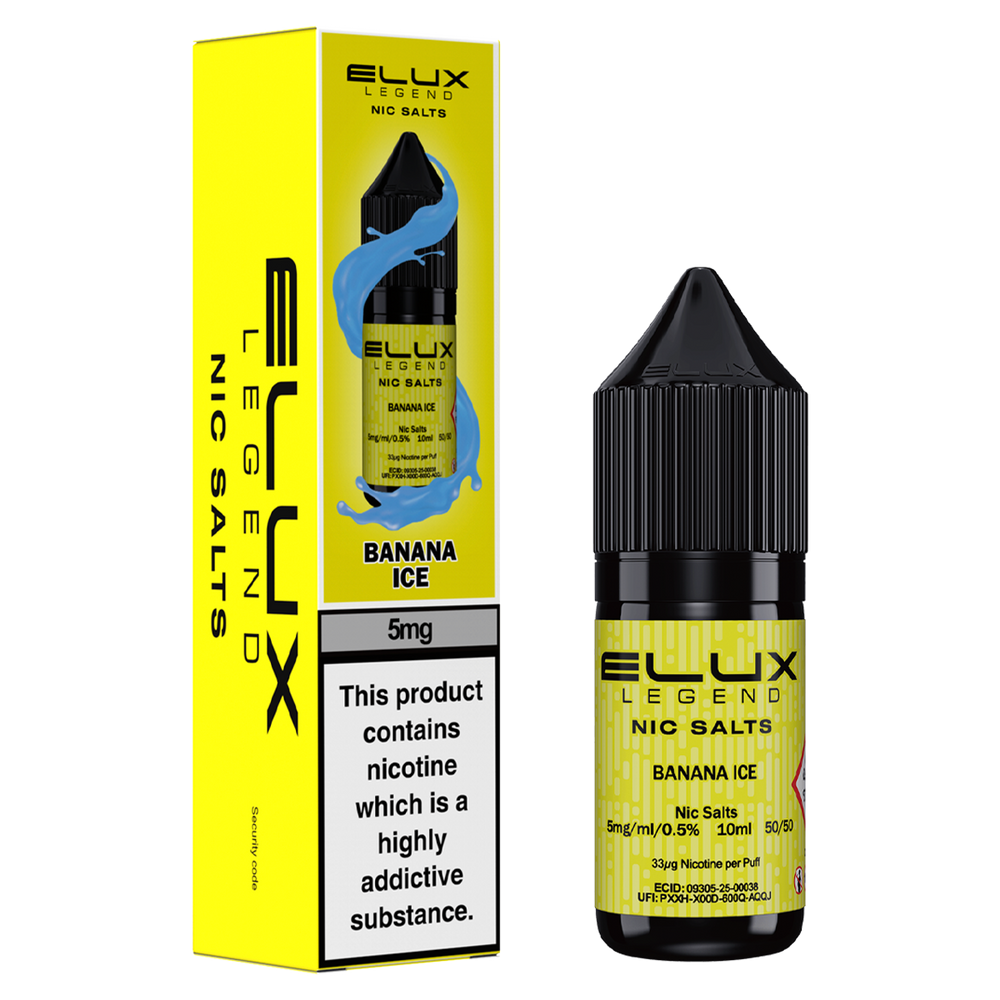 Banana Ice Nic Salt by Elux 10ml