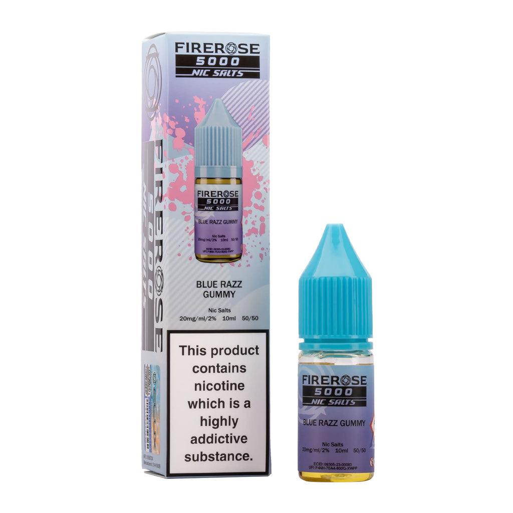 Firerose 5000 Razz Gummy Nic Salt E Liquid Eluxtech