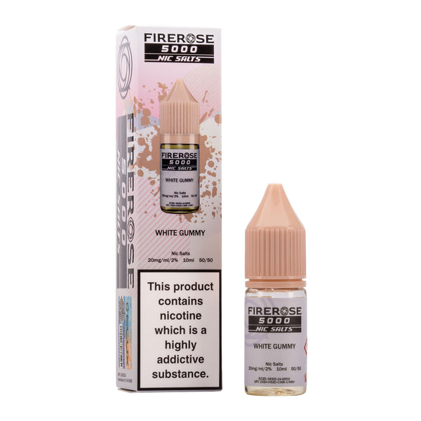 Firerose 5000 White Gummy Nic Salt E-Liquid by Eluxtech