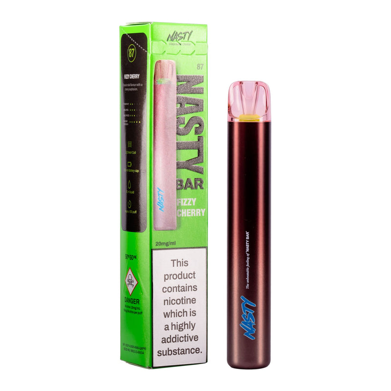Fizzy Cherry Flavoured Nasty Bar DX2 Disposable Vape