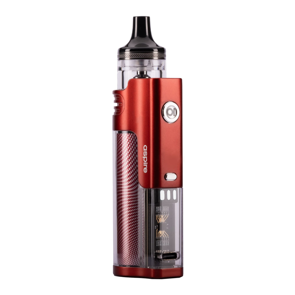 Front Angled Image of Red Flexus AIO Vape Kit.