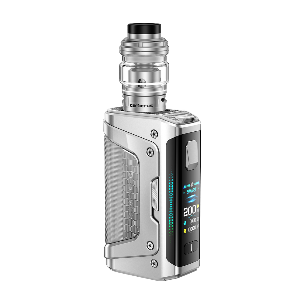 geekvape aegis legend 5 kit frost silver