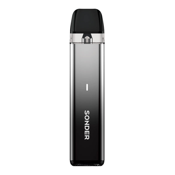 Render of Metallic Black Sonder Q Lite vape kit by Geekvape.