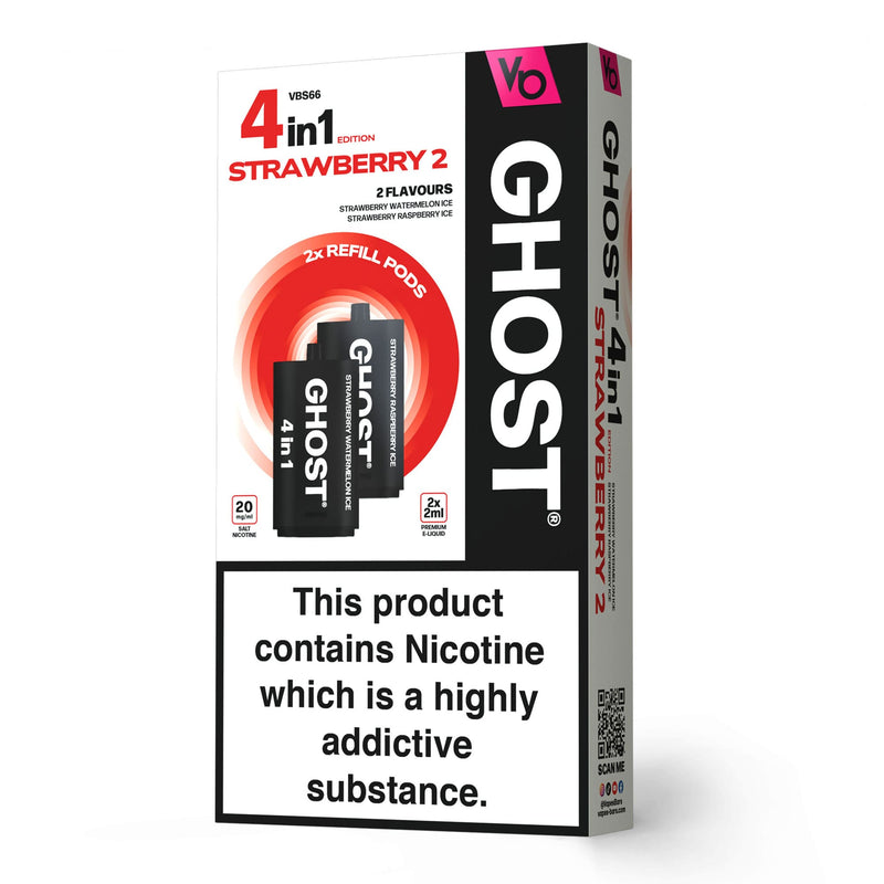 Ghost 4in1 Strawberry 2 Pods.