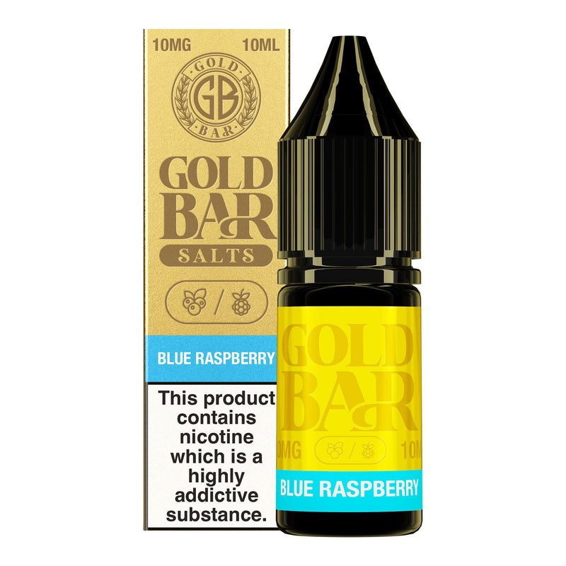 Blue Raspberry Gold Bar Nic Salt E-Liquid by Vape Gold - 10mg