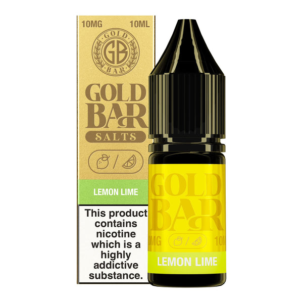 Lemon Lime Gold Bar Nic Salt E-Liquid by Vape Gold - 10mg