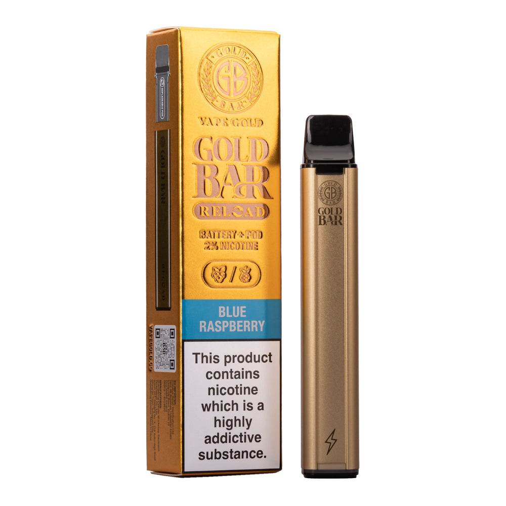 Gold Bar Reload Blue Raspberry Pod Kit by Vape Gold.