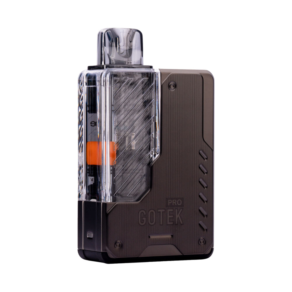 Front Angled Image of Aspire GoteK Pro Pod Kit in Gunmetal
