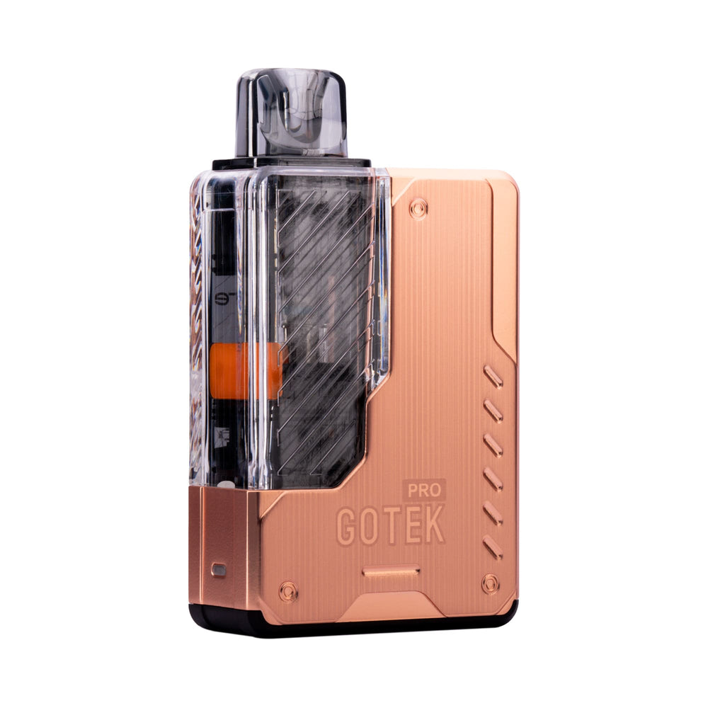 Front Angled Image of Aspire GoteK Pro Pod Kit in Rose Gold