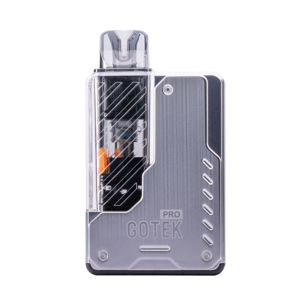Front Image of Aspire GoteK Pro Pod Kit in Stainless Steel