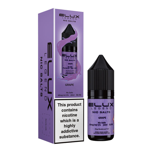 Grape Elux Legend Nic Salts by Eluxtech