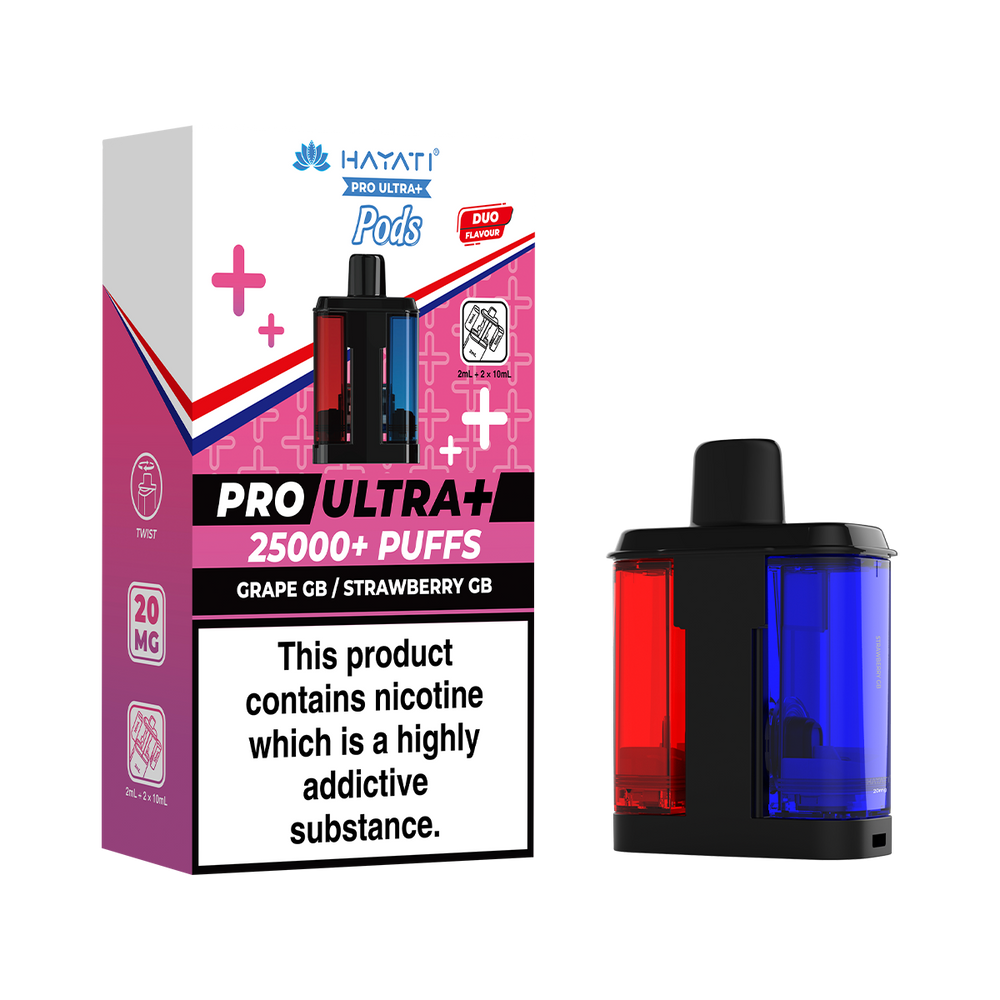 Hayati pro ultra Plus Pods Grape GB Strawberry GB