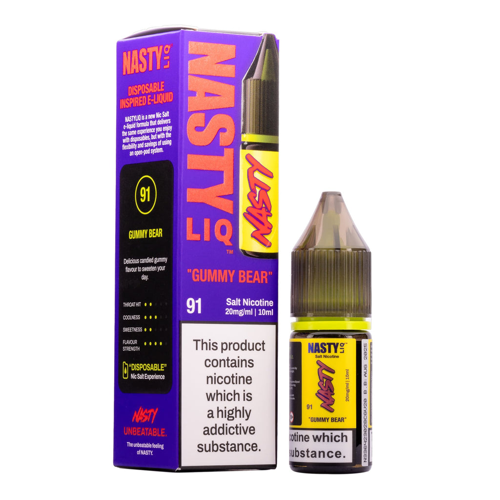 Gummy Bear Nic Salt E Liquid Nastyliq