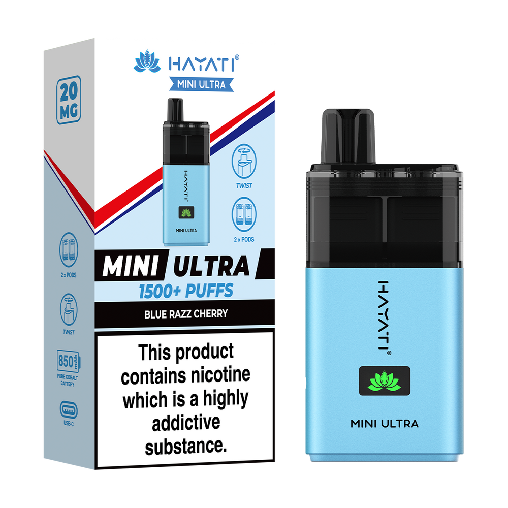 hayati mini ultra blue razz cherry