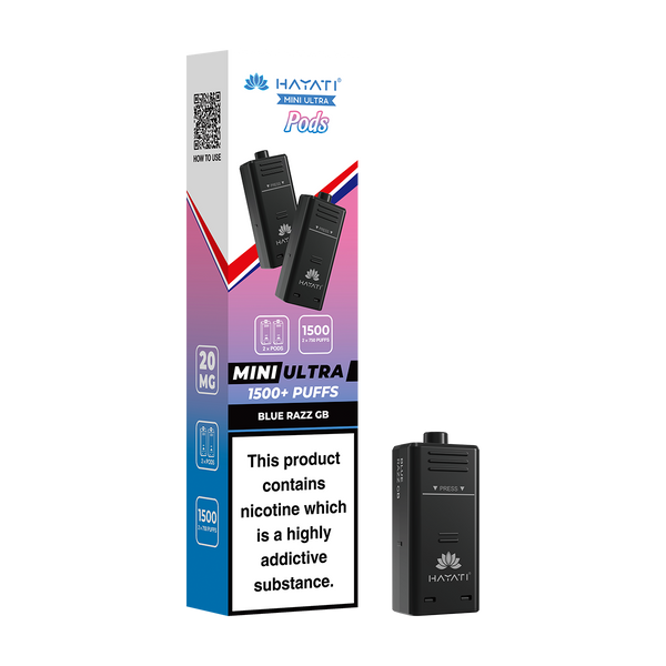hayati mini ultra pods blue razz gb