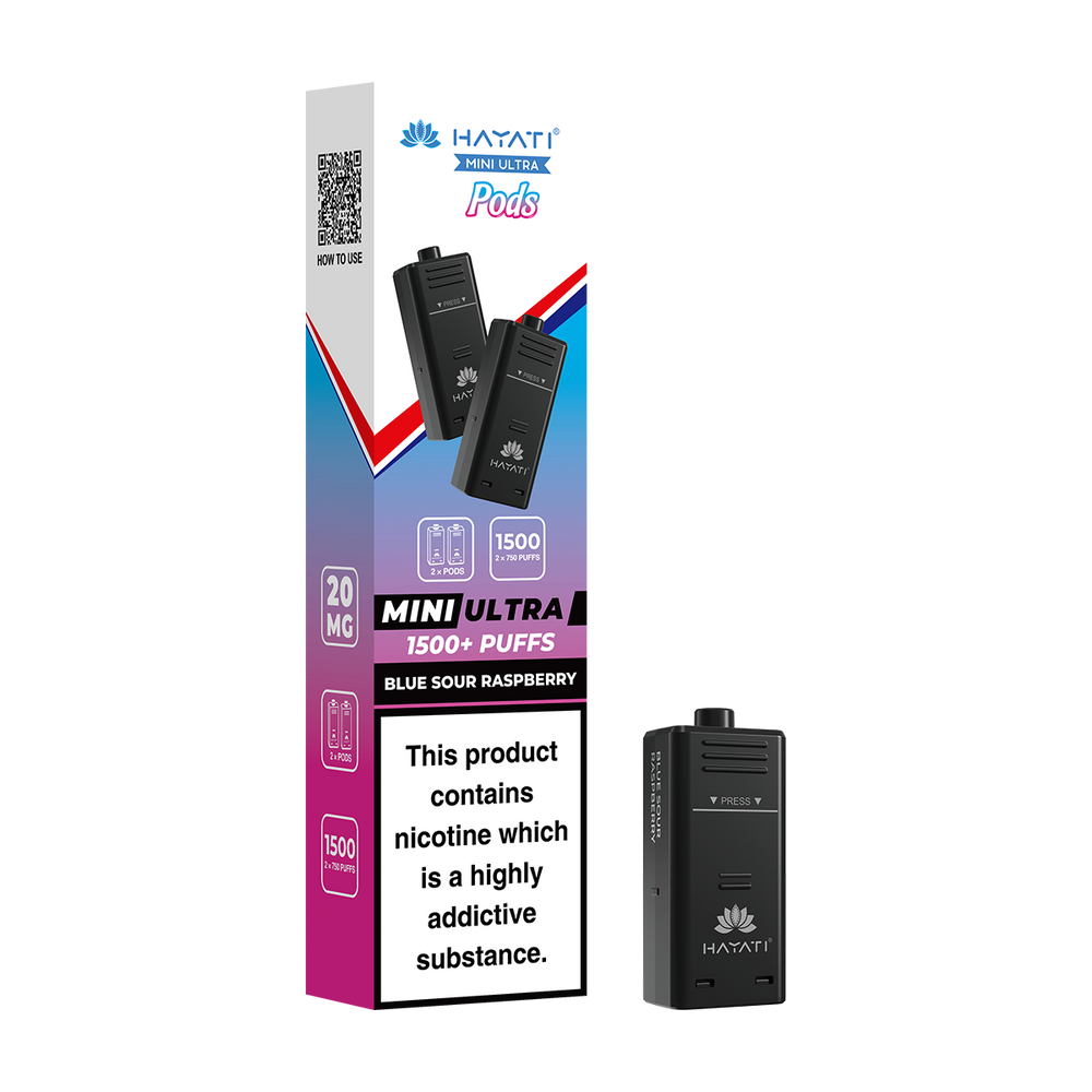 hayati mini ultra pods blue sour raspberry