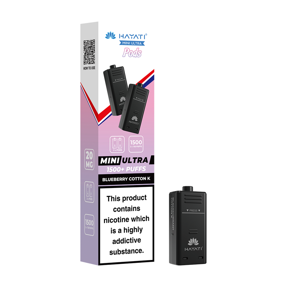 hayati mini ultra pods blueberry cotton k