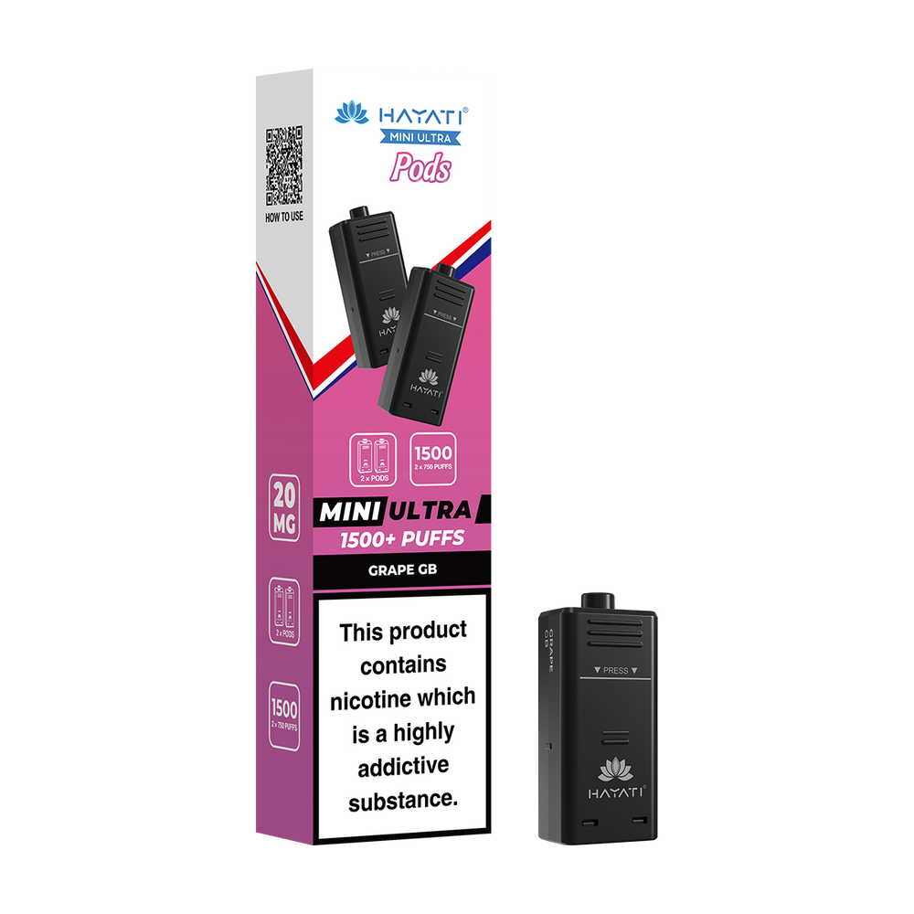 hayati mini ultra pods grape-gb