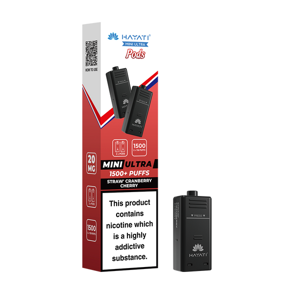 hayati mini ultra pods straw cranberry cherry