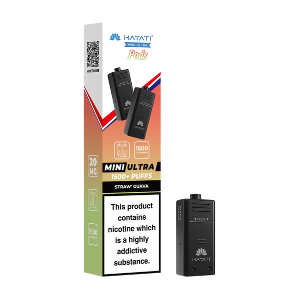 hayati mini ultra pods straw guava