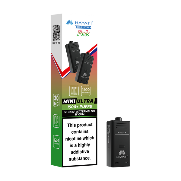 hayati mini ultra pods straw watermelon b gum
