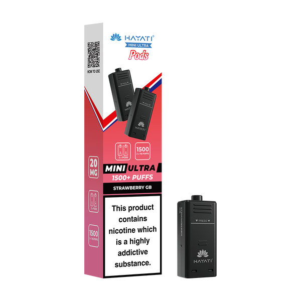 hayati mini ultra pods strawberry gb
