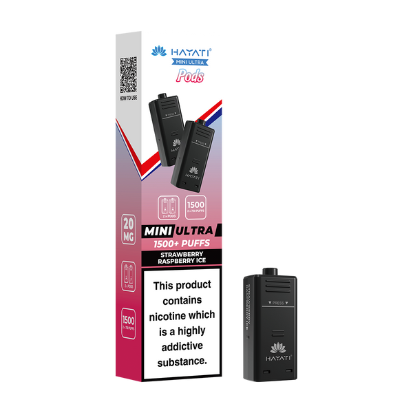 hayati mini ultra pods strawberry raspberry ice
