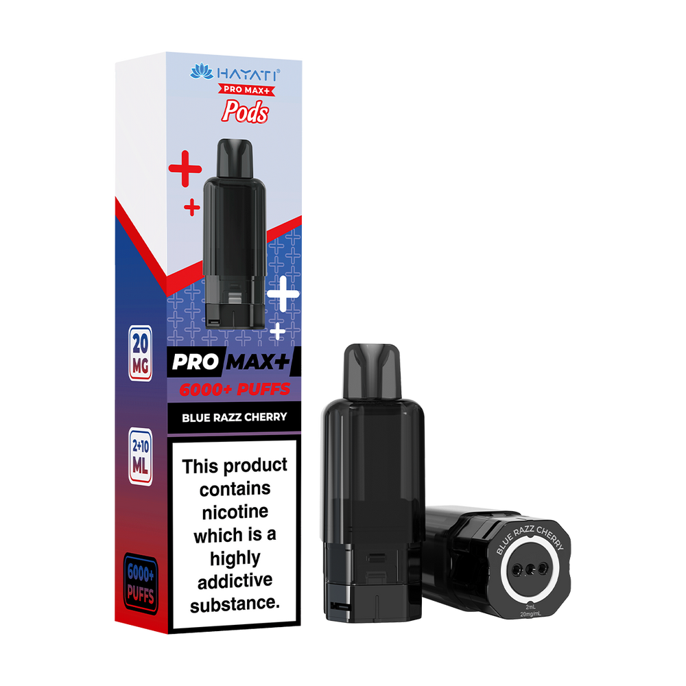 hayati pro max plus pods blue razz cherry