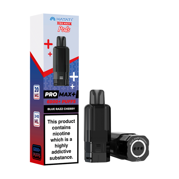 hayati pro max plus pods blue razz cherry
