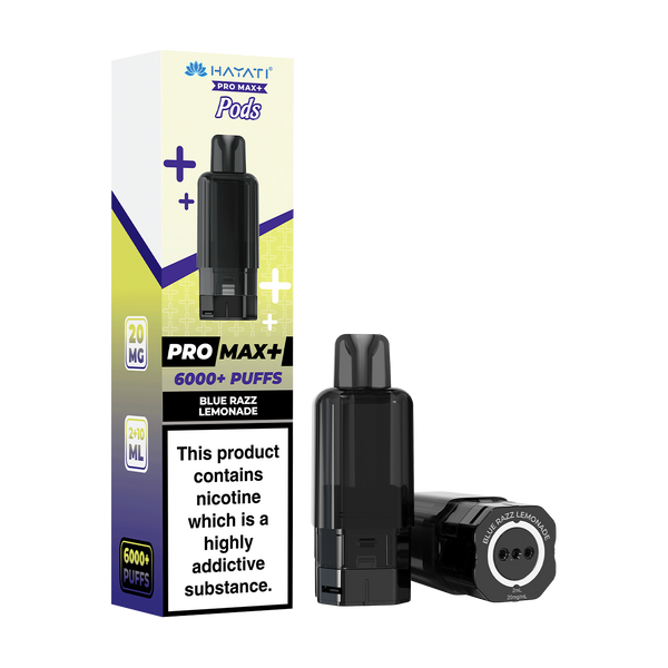 hayati pro max plus pods blue razz lemonade
