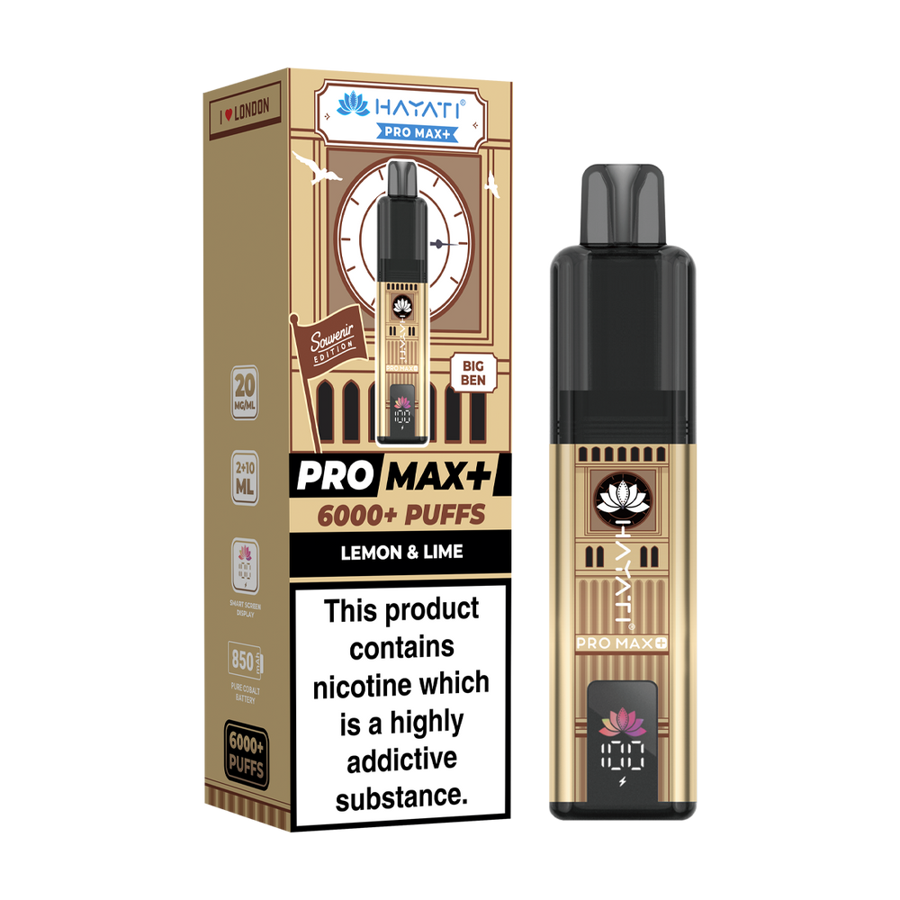 hayati pro max plus souvenir edition big ben lemon and lime england