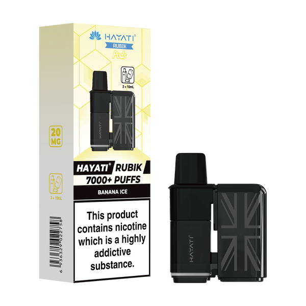 hayati rubik 7000 refill pods banana ice