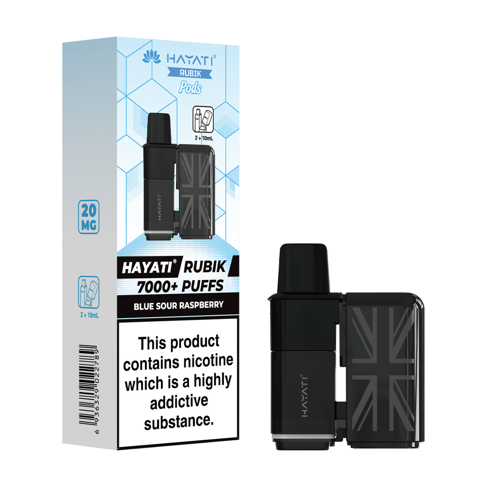 hayati rubik 7000 refill pods blue sour raspberry