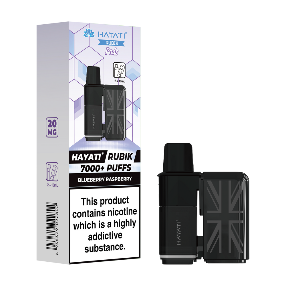 hayati rubik 7000 refill pods blueberry raspberry